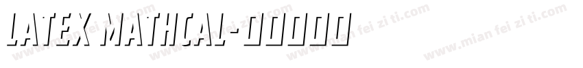 Latex mathcal字体转换